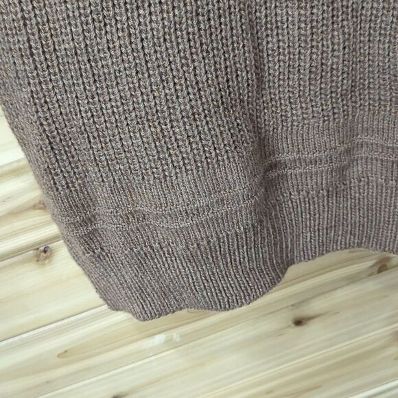 La Ligne Sweater Dress Womens Medium Brown 100% Merino Wool Made in Italy - Picture 5 of 11